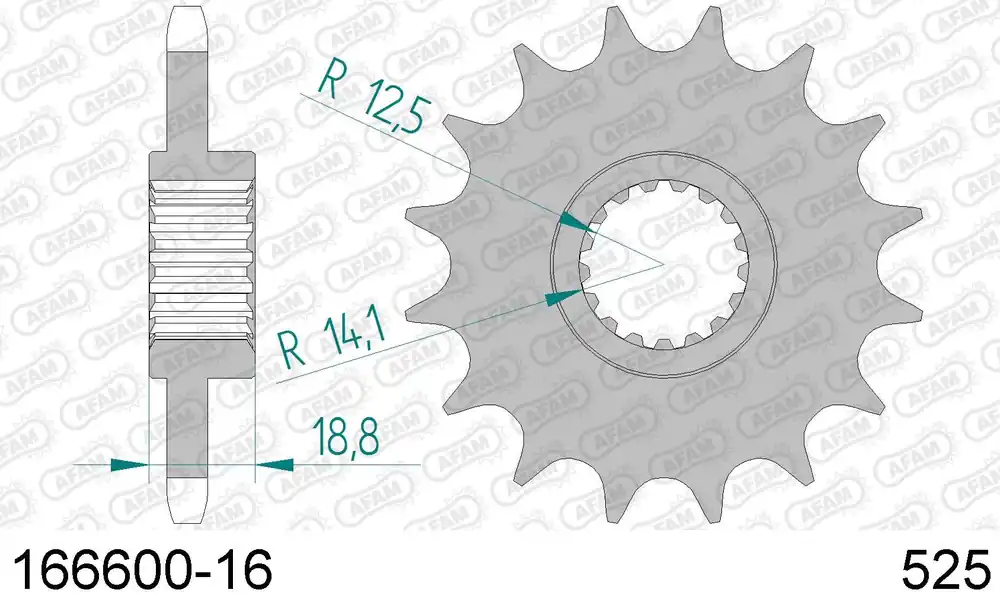 Bmw f 800 gs 800 pignone afam 166600-16 passo 525 2006 2018 Must-Have