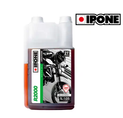 Sconto Ipone olio miscela r2000 rs base sintetica 2t alla fragola carburante 1 litro