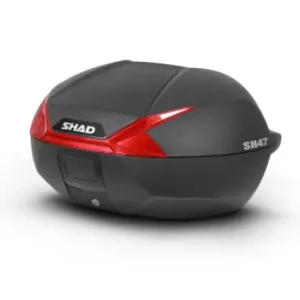 Bauletto rigido borsa valigia posteriore 47l portaoggetti con piastra - moto scooter sh 47 Prezzo Di Fabbrica