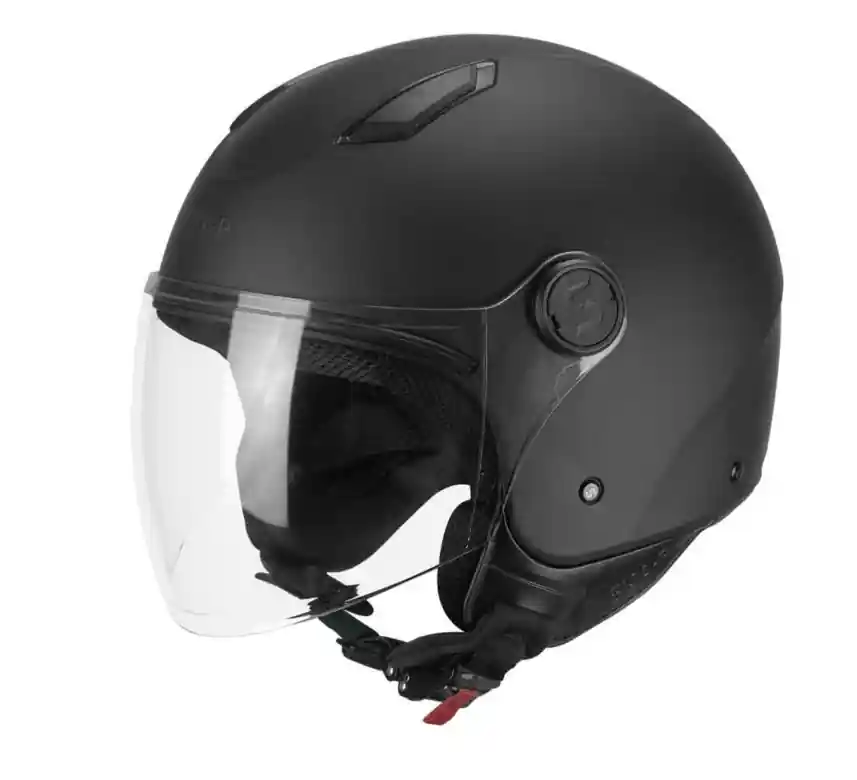 Casco demi jet ska-p 1lha luke mono nero opaco taglia s Offerta Del Giorno