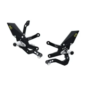 PEDANE REGOLABILI POGGIAPIEDI FISSI CAMBIO ROVESCIATO LIGHTECH KAWASAKI ZX-10R 2021-2022- Prezzo Ridotto