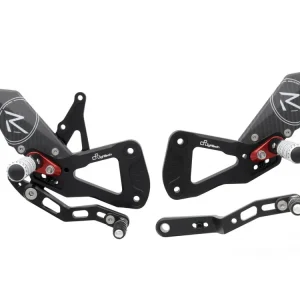 PEDANE REGOLABILI R VERSION / SILVER LIGHTECH SUZUKI GSX-R 1000 R 2017-2024- Subito Disponibile