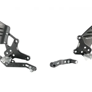 Promo Stagionale PEDANE REGOLABILI CON POGGIAPIEDI SNODATI LIGHTECH BMW R NINE T RACER 2016-2018-