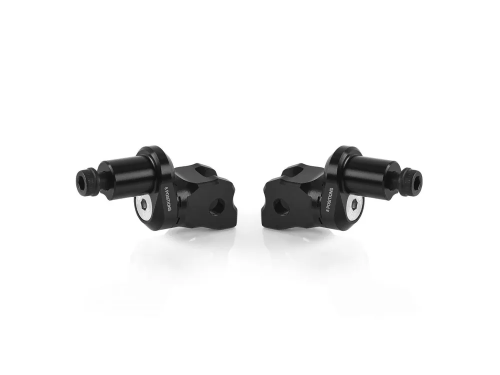 COPPIA KIT MONTAGGIO PEDIVELLE PILOTA 8 POSIZIONI RIZOMA APRILIA RSV4 1100 FACTORY 2021-2026- Esclusivo