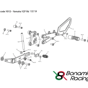PIASTRA RICAMBIO PEDANE BONAMICI Y013 LATO CAMBIO- Pagamento Sicuro