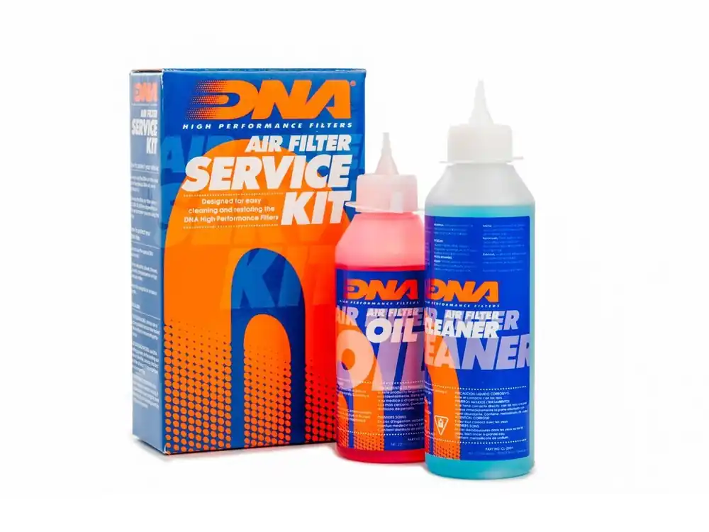 KIT PULIZIA OFFICINA DNA LAVAGGIO FILTRI ARIA DETERGENTE + LUBRIFICANTE- Saldi
