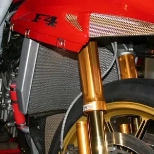 GRIGLIA RADIATORE ACQUA TITANIO MOTOCORSE MV AGUSTA F4 1000 S 2004-06- Occasione