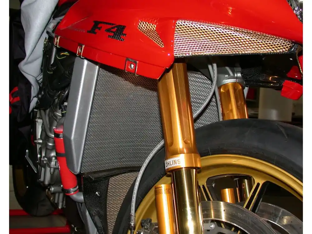 GRIGLIA RADIATORE ACQUA TITANIO MOTOCORSE MV AGUSTA F4 1000 R 1+1 2006-07- Economico