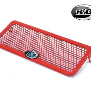 Quantità Limitata GRIGLIA PROTEZIONE RADIATORE OLIO ROSSO R&G DUCATI MULTISTRADA 1260 18-20-