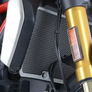 Novità GRIGLIA PROTEZIONE RADIATORE ACQUA TITANIO R&G DUCATI MONSTER 1200 / S / R 2014-2021-