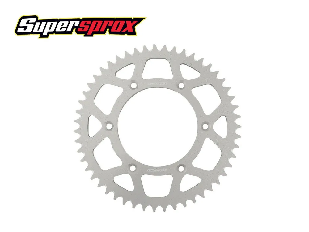 Spedizione Gratuita CORONA PASSO 520 ALLUMINIO 50 SUPERSPROX ARGENTO KAWASAKI KLX 450 R 450 2009-2011-