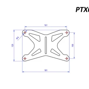 Prezzo Conveniente PTX07B PIATTO TARGA NERO CNC RACING UNIVERSALE-