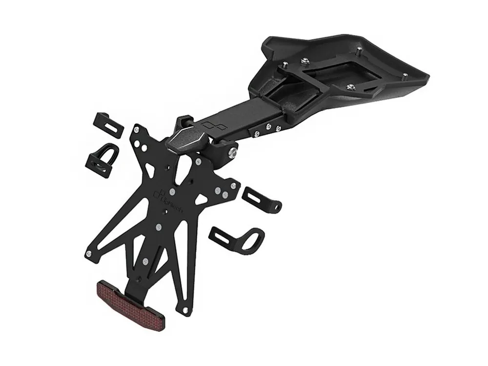 KIT PORTATARGA RADAR REGOLABILE ITA/DE/SLO LIGHTECH DUCATI MULTISTRADA V4 / S / RS / PIKES PEAK 2021-2024- Reso Gratuito
