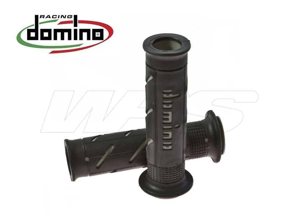 Compra Oggi Stesso COPPIA MANOPOLE NERO / GRIGIO DOMINO DIAMETRO 20-24 UNIVERSALI-