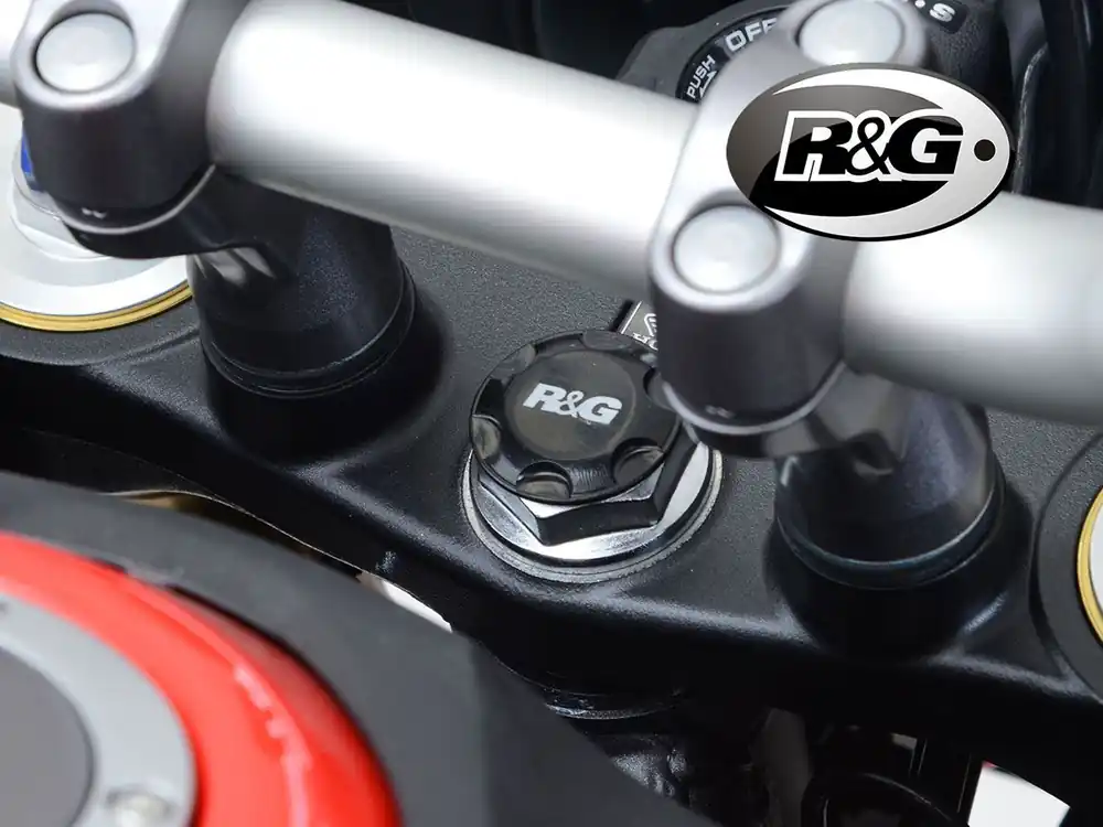 Ultima Occasione TAPPO STERZO SUPERIORE NERO R&G KAWASAKI Z 250 2019-