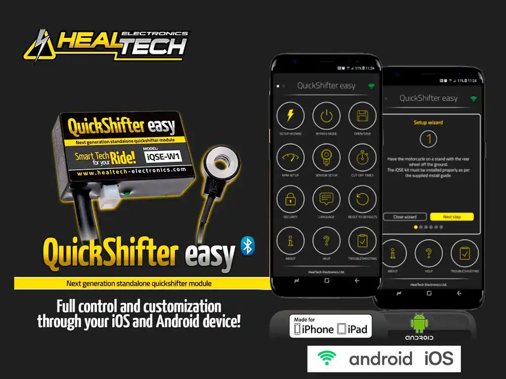 Direttamente Dal Produttore KIT CAMBIO ELETTRONICO WI-FI HEALTECH HONDA CRF 250 R 2004-2024-