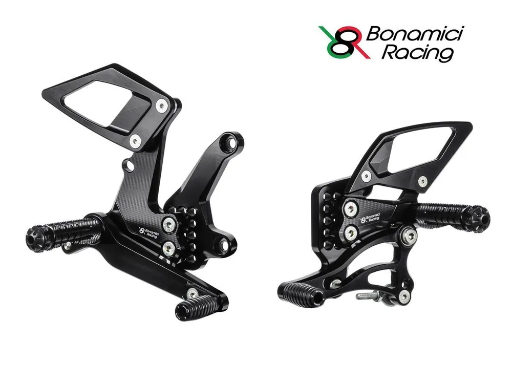 PEDANE ARRETRATE BONAMICI RACING REGOLABILI KAWASAKI NINJA 400 2018-2019- Consegna Rapida
