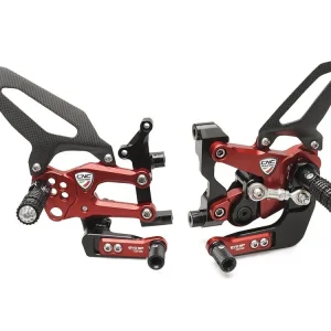 PEDANE REGOLABILI SERIE EVO GP EDITION CNC RACING DUCATI 1199 PANIGALE / S / R 2012-2017- Prezzo Basso