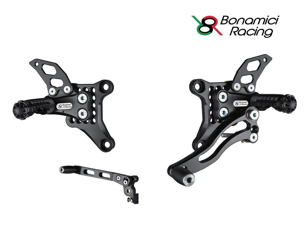 PEDANE ARRETRATE BONAMICI RACING REGOLABILI DUCATI 848 / 1098 / 1198 2007-2011- Offerta Lampo
