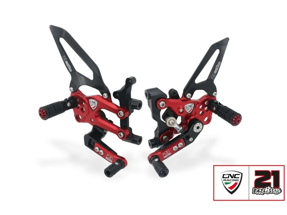 PEDANE REGOLABILI TROY BAYLISS EDITION CNC RACING DUCATI PANIGALE V2 2020-2024- Prezzo Ridotto