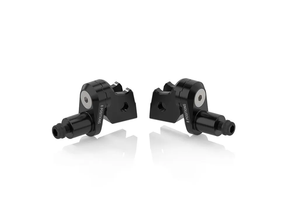 KIT MONTAGGIO PEDIVELLE ECCENTRICO ∅18MM RIZOMA DUCATI MULTISTRADA V4 S / SPORT / GRAND TOUR 2021-2024- Esclusivo