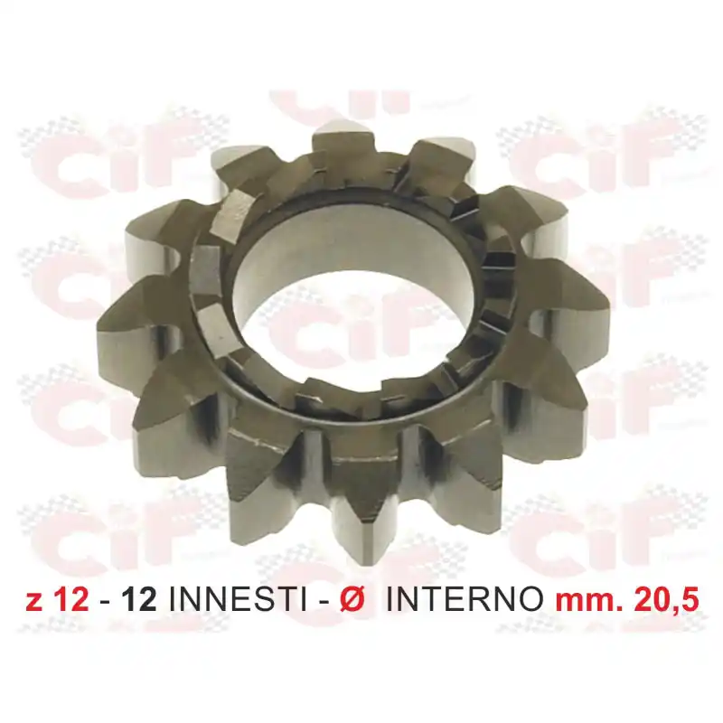 Quantità Limitata INGRANAGGIO AVVIAMENTO z12-12 INNESTI-Ø INTERNO mm.20,5