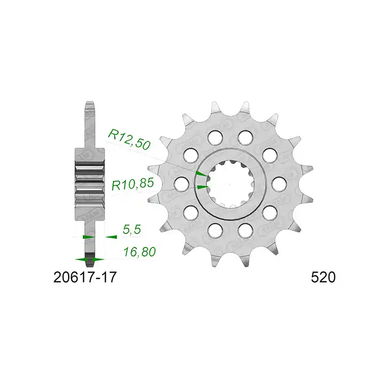 PIGNONE AFAM IN ACCIAIO P520 - Subito Disponibile