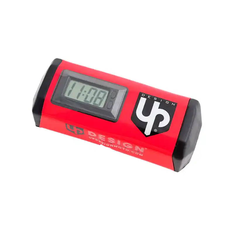 Offerta Del Giorno PARACOLPI MANUBRIO CON OROLOGIO UP DESIGN ROSSO