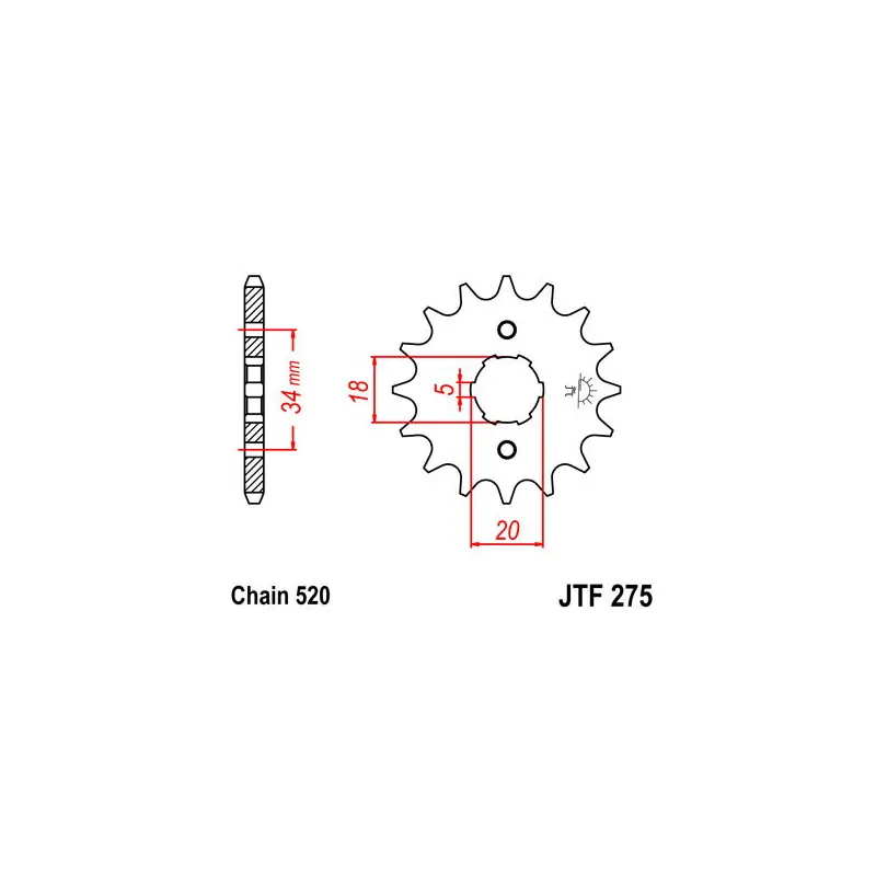 Ultime Pezzi PIGNONE P520 - Z15 (DIS.20301)