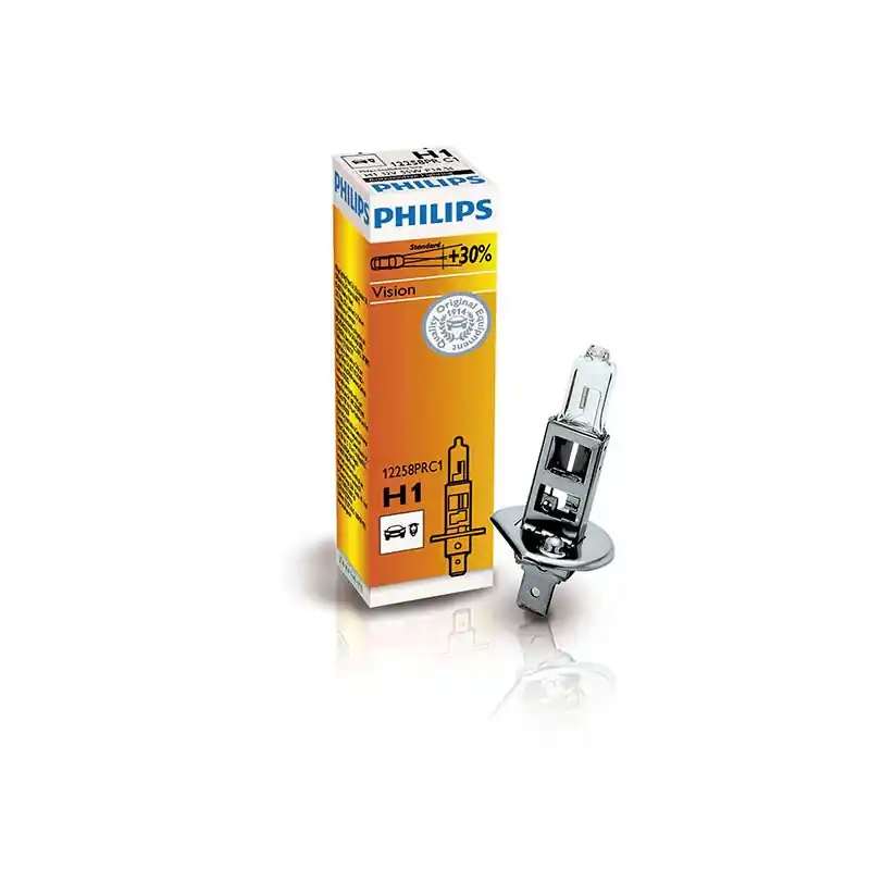 LAMPADA PHILIPS H1 VISION - 12V 55W - (Rif.Philips: 12258PRC1 ) Offerta Lampo
