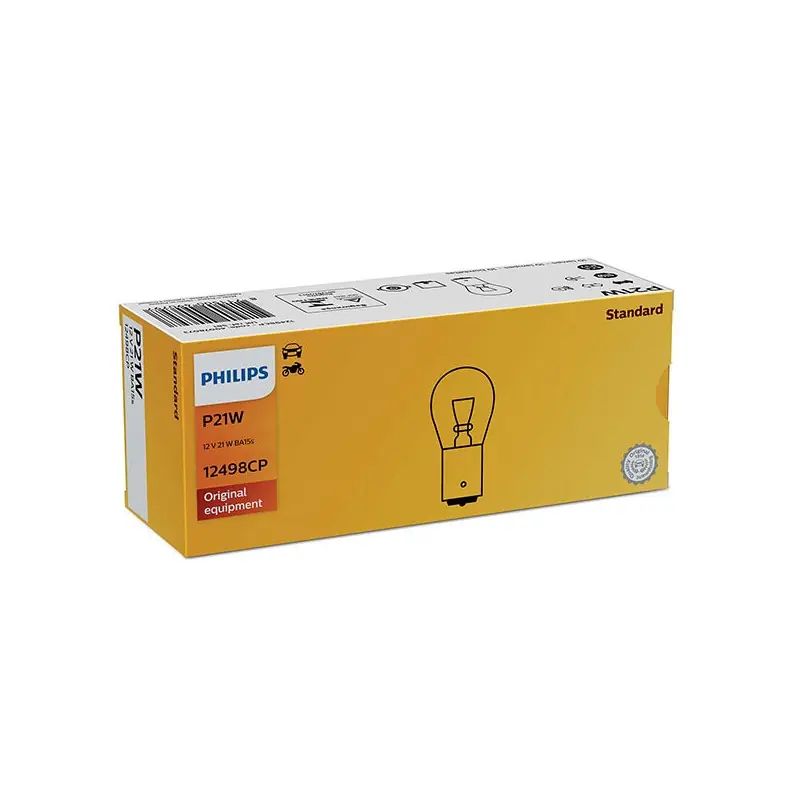 Sconto LAMPADA PHILIPS P21W MONO LUCE - 12V 21W BA15s - (Rif.Philips: 12498CP)