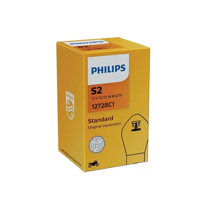 Prezzo Scontato LAMPADA PHILIPS S2 BILUCE - 12V 35/35W BA20d - (Rif.Philips: 12728C1)