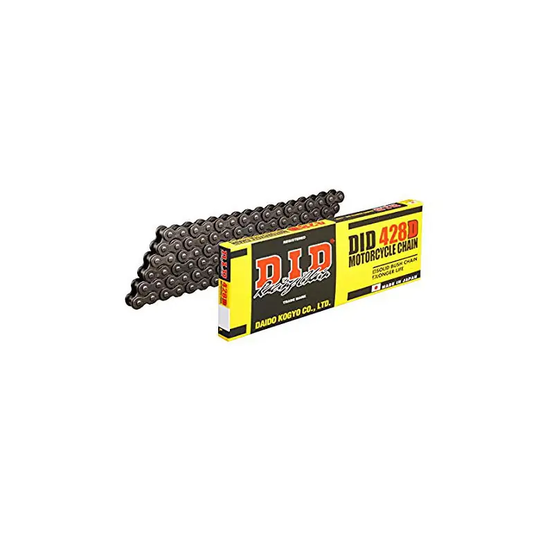 Prezzo Conveniente CATENA DID 428D (Black & Black) - Lunghezza: 92 maglie con giunto a clip (RJ)