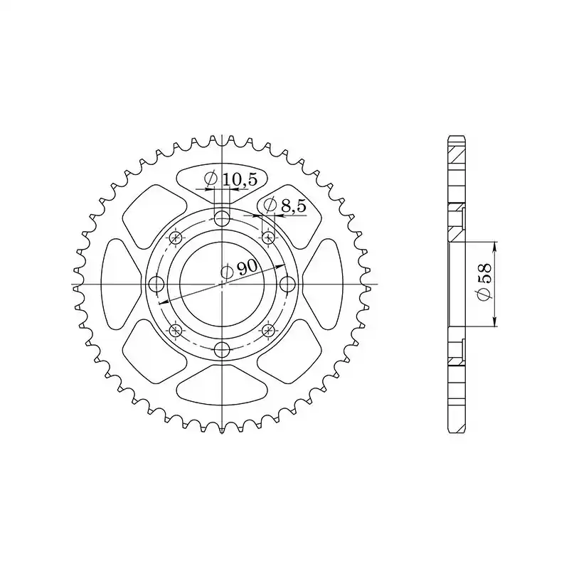 Nuovo Arrivo CORONA IN ACCIAIO P428 - Z37 (DIS.10201)