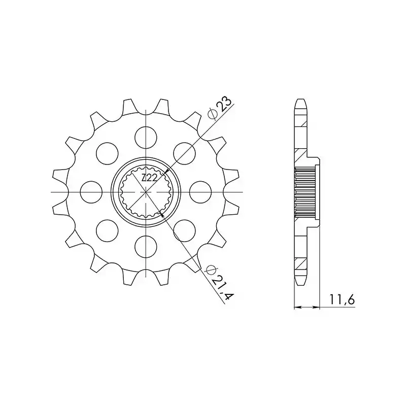 Prezzo Di Fabbrica PIGNONE P520 - Z14 (DIS.21307)