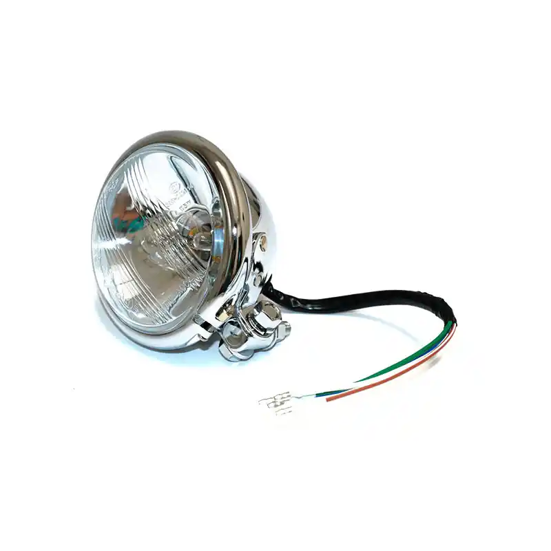 Promo Stagionale FANALE TONDO D.124 CROMATO LAMP.S2 35/35W-ATT.INFERIORE