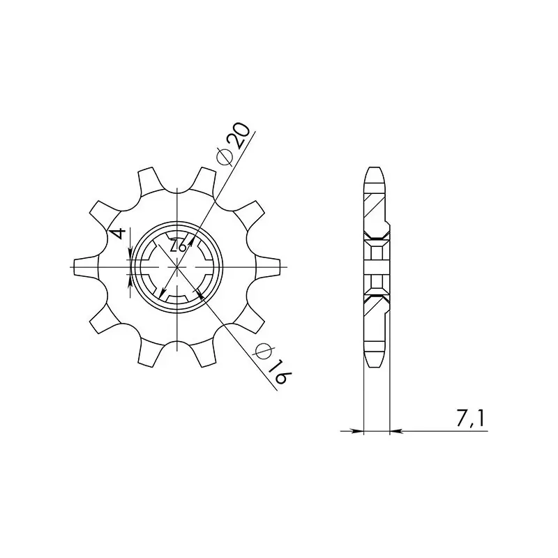 PIGNONE P520 - Z10 (DIS.22104) Nuovo Arrivo