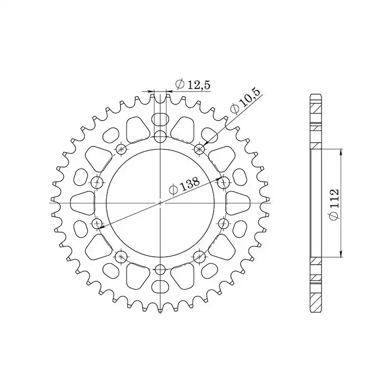 Offerta Lampo CORONA IN ACCIAIO P520 - Z43 (DIS.10509)