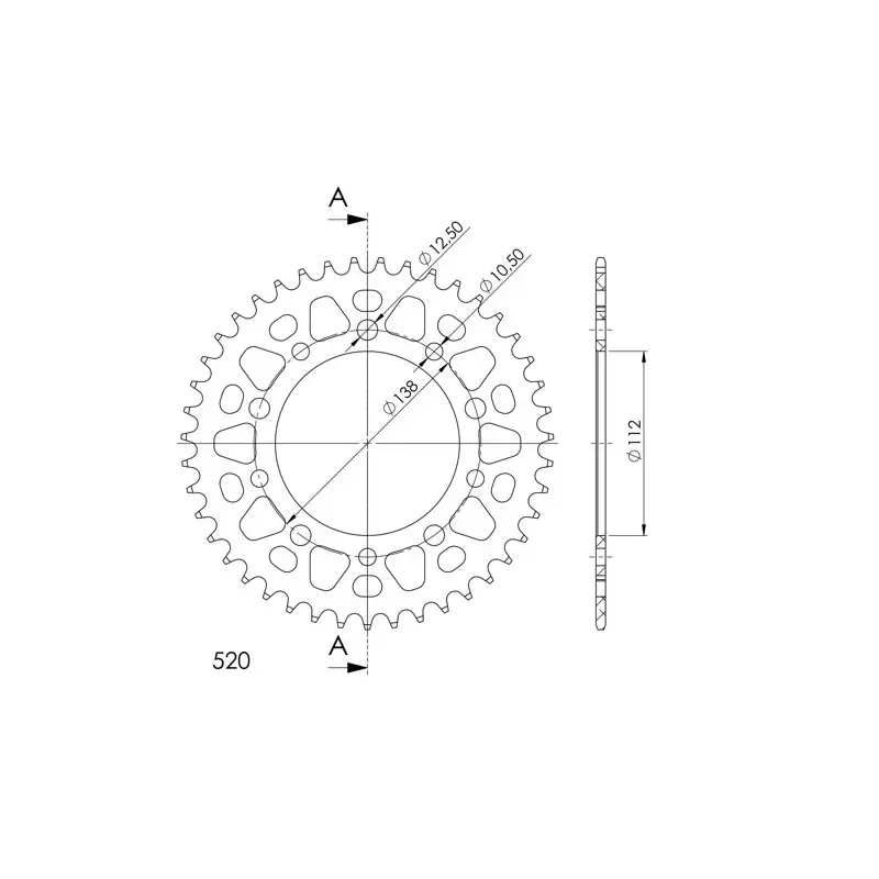 A Buon Prezzo CORONA IN ALLUMINIO P520 - Z44 (DIS.11509)