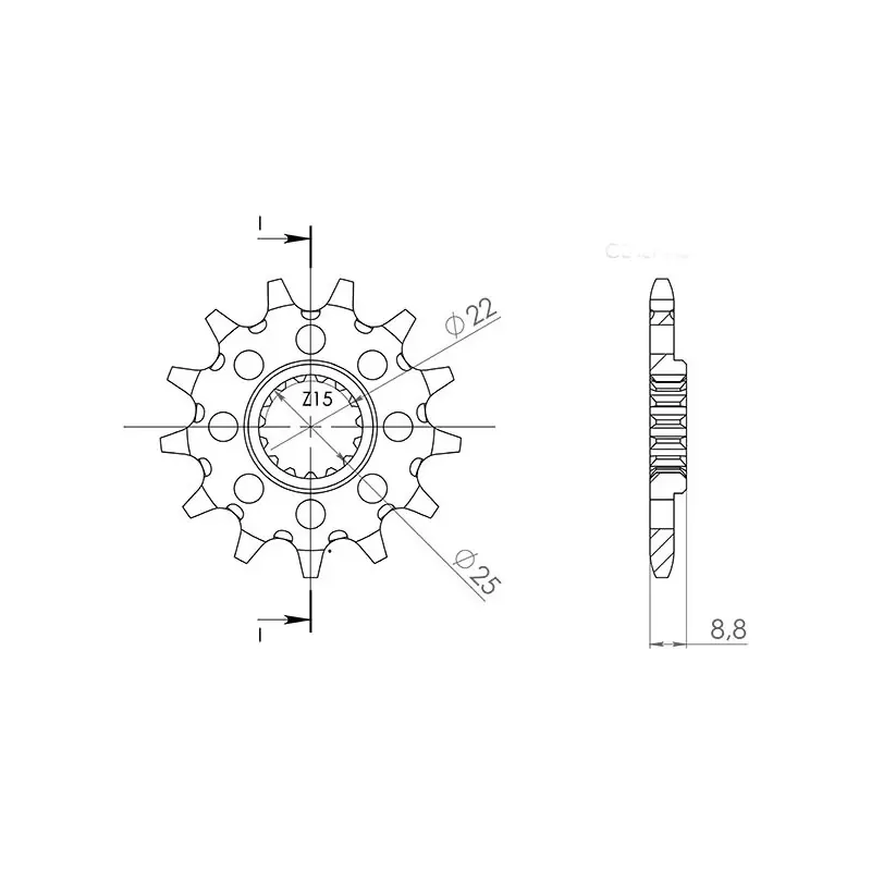 PIGNONE P520 - Z15 (DIS.73301) Direttamente Dal Produttore