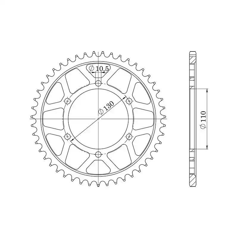 Promozione Esclusiva CORONA IN ACCIAIO P530 - Z46 (DIS.12813)
