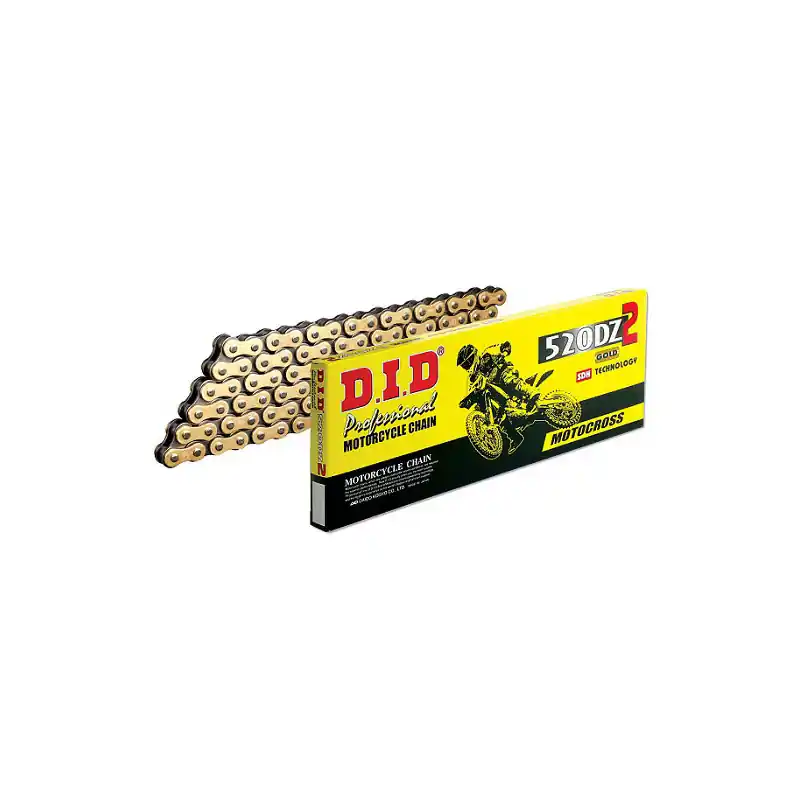 CATENA DID 520DZ2 (Gold & Black) - Lunghezza: 110 maglie con giunto a clip (RJ) Offerta Del Giorno