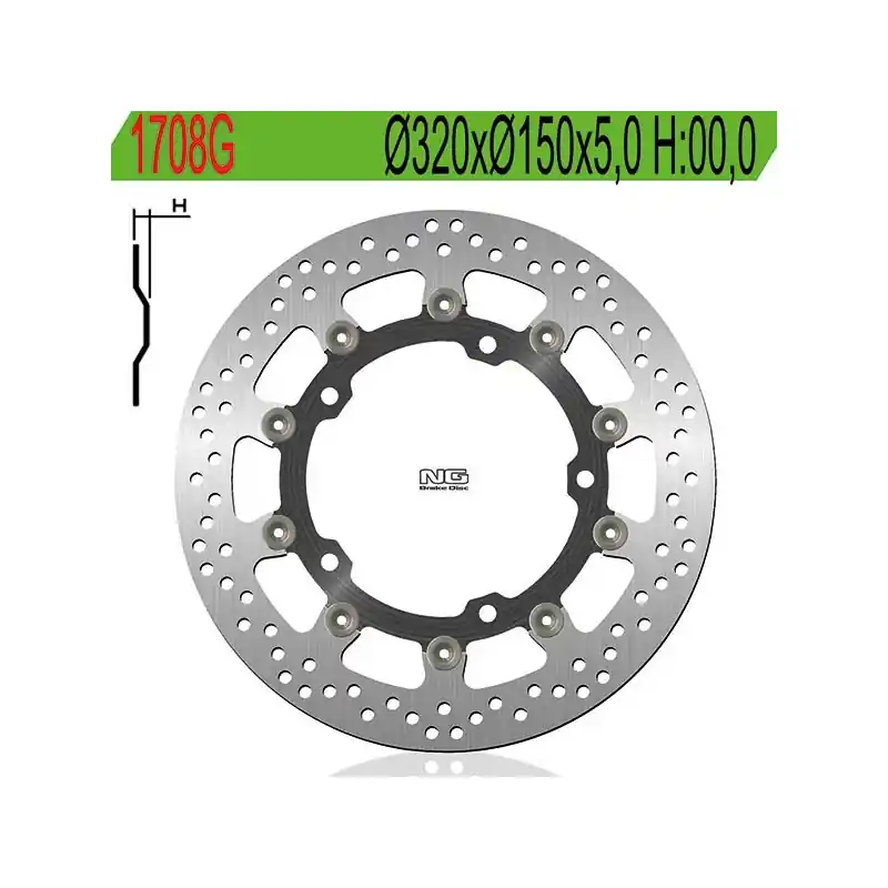 DISCO FRENO NG 1708G Prezzo Di Fabbrica
