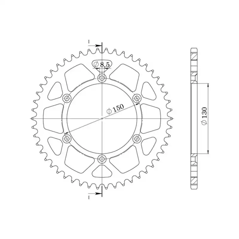 Offerta CORONA IN ALLUMINIO P520 - Z48 (DIS.13323) Articolo Sostitutivo: 541332348SPX