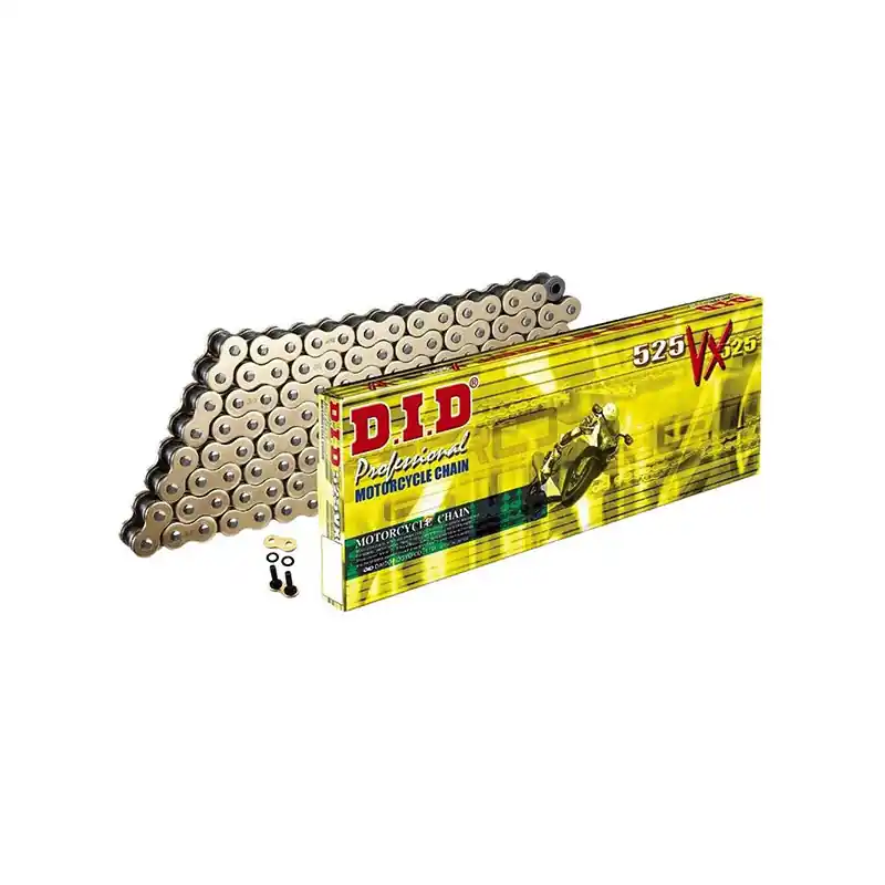 CATENA DID 525VX (Gold & Black) - Lunghezza: 96 maglie con giunto a rivetto (ZJ) Prezzo Ridotto
