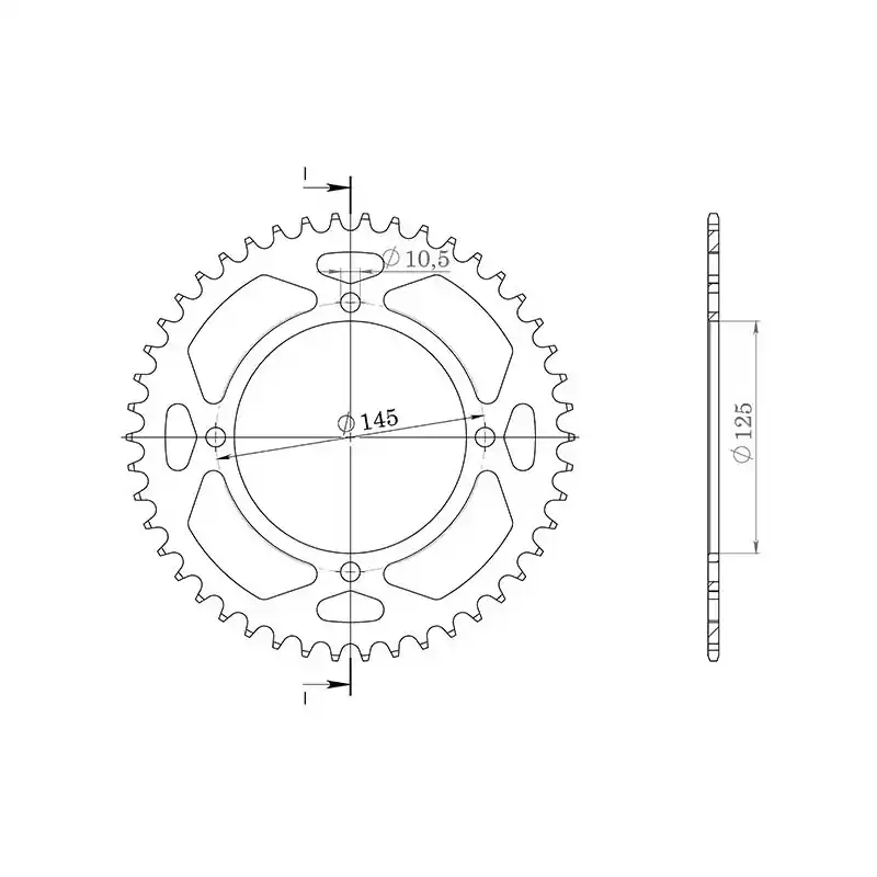 CORONA IN ALLUMINIO P520 - Z42 (DIS.13505) Soddisfatti O Rimborsati