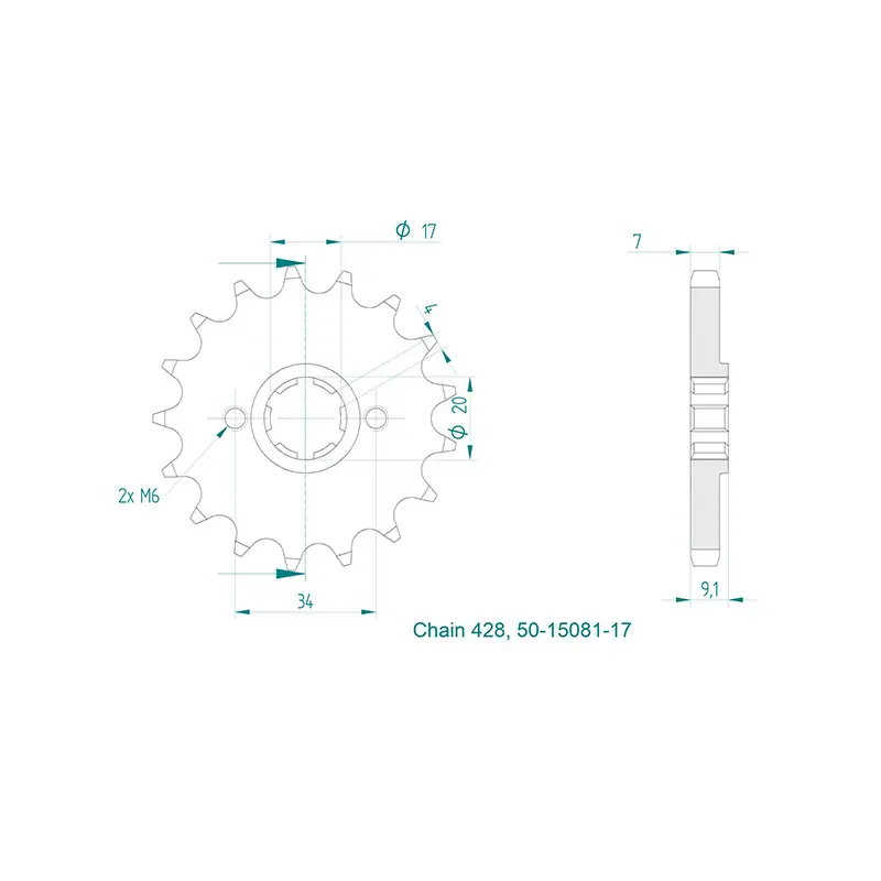 Pignone p428 - z17 (dis.00050) Miglior Prezzo