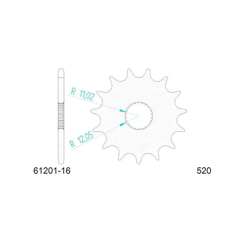 Pignone afam in acciaio p520 - z16 (dis.61201) Reso Gratuito