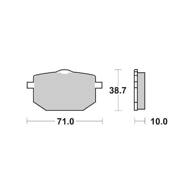 Scelto Dai Clienti PASTIGLIE FRENO SBS 596HF