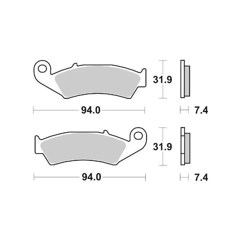 Saldi PASTIGLIE FRENO SBS 603HF